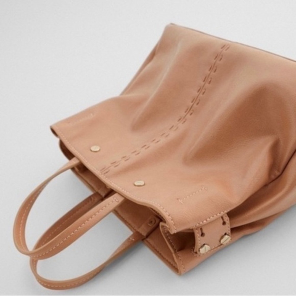 ZARA Midi shopper with detailed Top bag - Picture 3 of 4